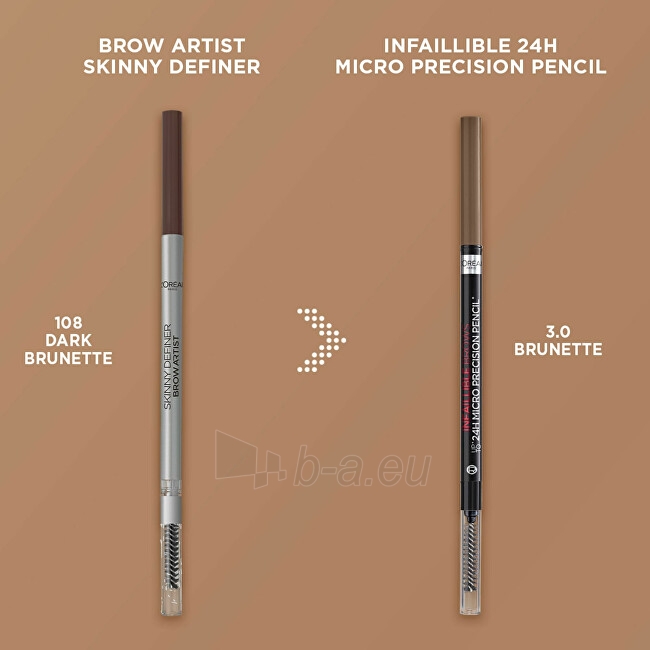 Akių pieštukas L´Oréal Paris Le Skinny Brow Artist 1.2 g paveikslėlis 7 iš 8