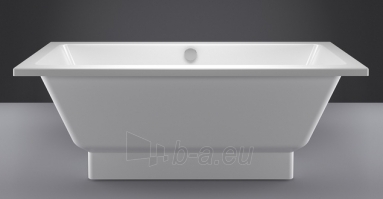 Akmens masės vonia VISPOOL NORDICA 170x75 balta su paslėptomis kojomis paveikslėlis 2 iš 7