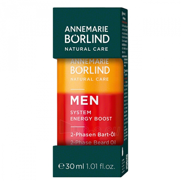 Aliejus ANNEMARIE BORLIND 2-phase chin oil for men MEN System Energy Boost (2- Phase Beard Oil) 30 ml paveikslėlis 2 iš 2