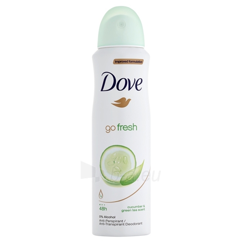 Antiperspirantas Dove Antiperspirant Spray Fresh Go with the scent of cucumber and green tea (Cucumber & Green Tea Scent) - 150 ml paveikslėlis 1 iš 3