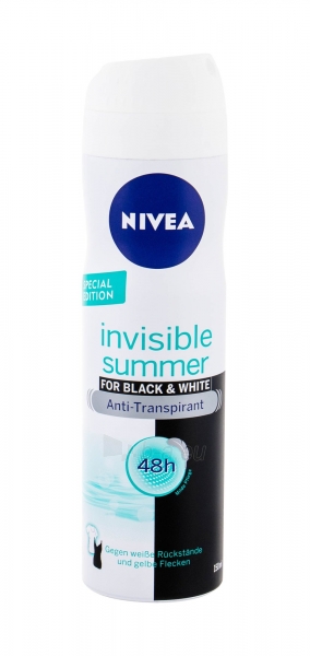 Antiperspirantas Nivea Invisible For Black & White 48h Antiperspirant 150ml Summer paveikslėlis 1 iš 1