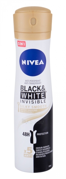 Antiperspirantas Nivea Invisible For Black & White Silky Smooth 150ml 48h paveikslėlis 1 iš 1