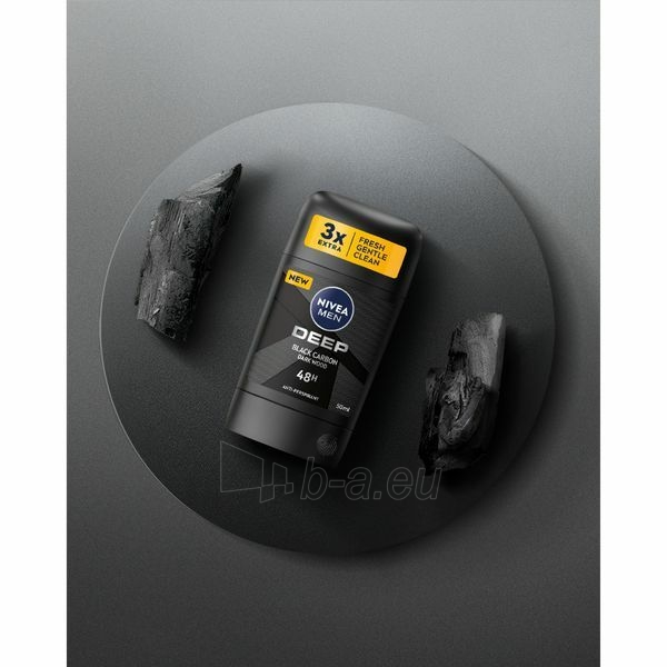 Antiperspirantas Nivea Solid antiperspirant Deep Black Carbon 50 ml paveikslėlis 5 iš 5