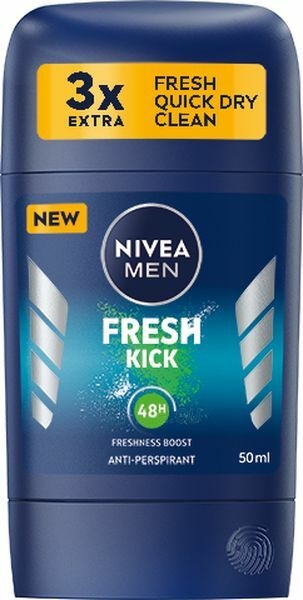 Antiperspirantas Nivea Solid antiperspirant Fresh Kick 50 ml paveikslėlis 1 iš 2