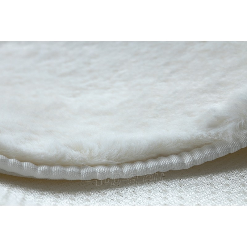 Apvalus baltas kailio imitacijos kilimas POSH | ratas 60 cm paveikslėlis 13 iš 17