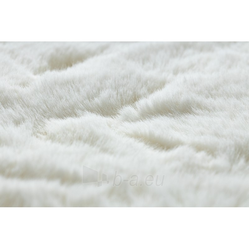 Apvalus baltas kailio imitacijos kilimas TEDDY | ratas 100 cm paveikslėlis 6 iš 16