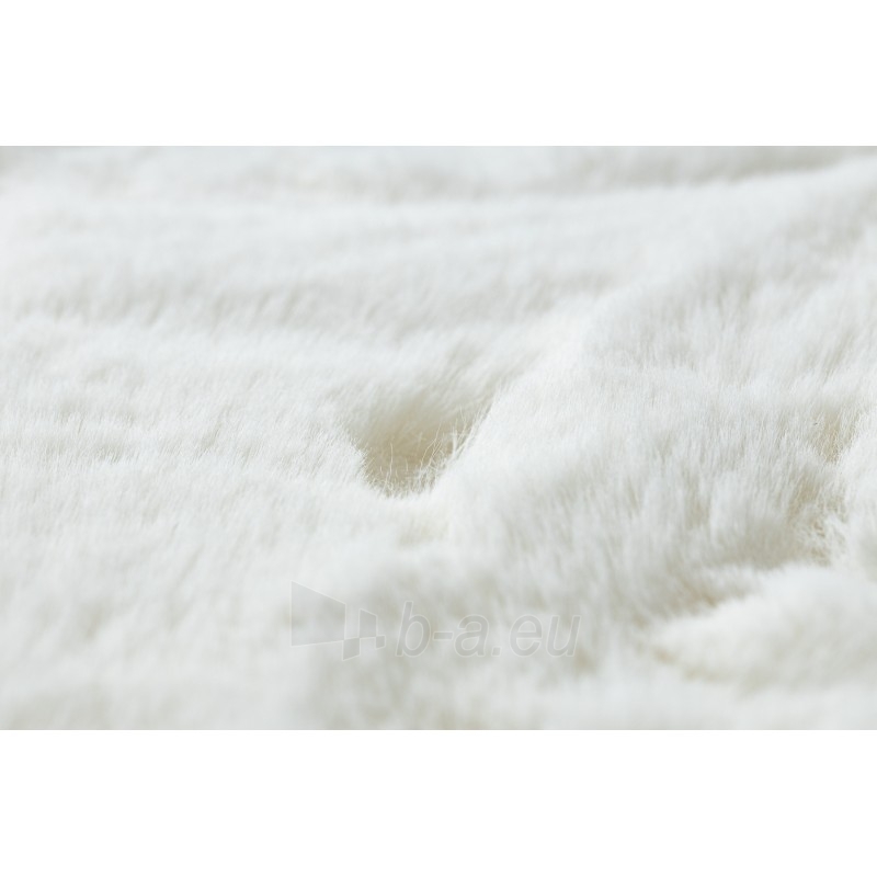 Apvalus baltas kailio imitacijos kilimas TEDDY | ratas 160 cm paveikslėlis 8 iš 16