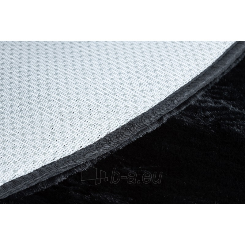 Apvalus juodas kailio imitacijos kilimas POSH | ratas 80 cm paveikslėlis 16 iš 17