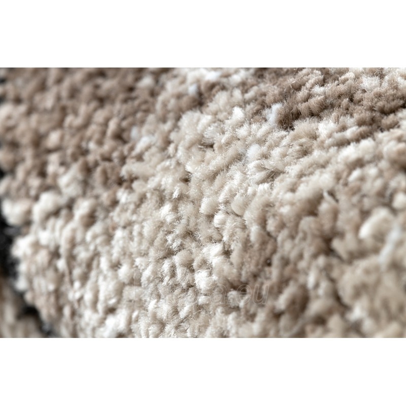 Apvalus kilimas su rudais akcentais COZY Polygons | ratas 100 cm paveikslėlis 13 iš 16
