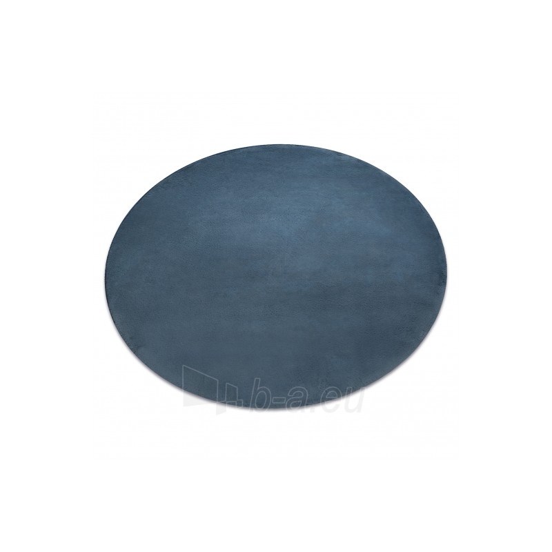 Apvalus mėlynas kailio imitacijos kilimas POSH | ratas 100 cm paveikslėlis 17 iš 17