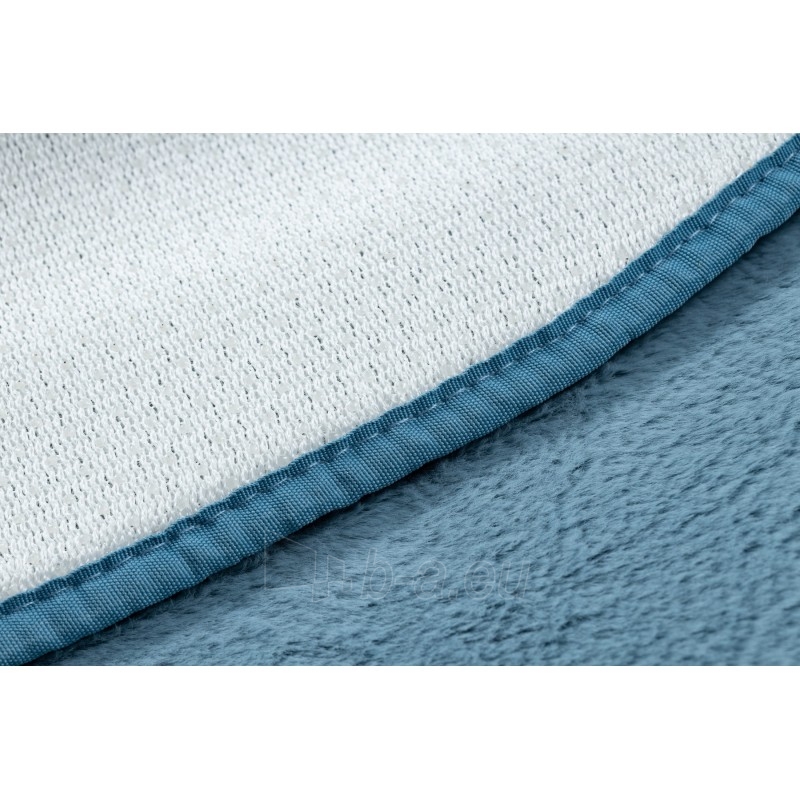 Apvalus mėlynas kailio imitacijos kilimas POSH | ratas 60 cm paveikslėlis 16 iš 17