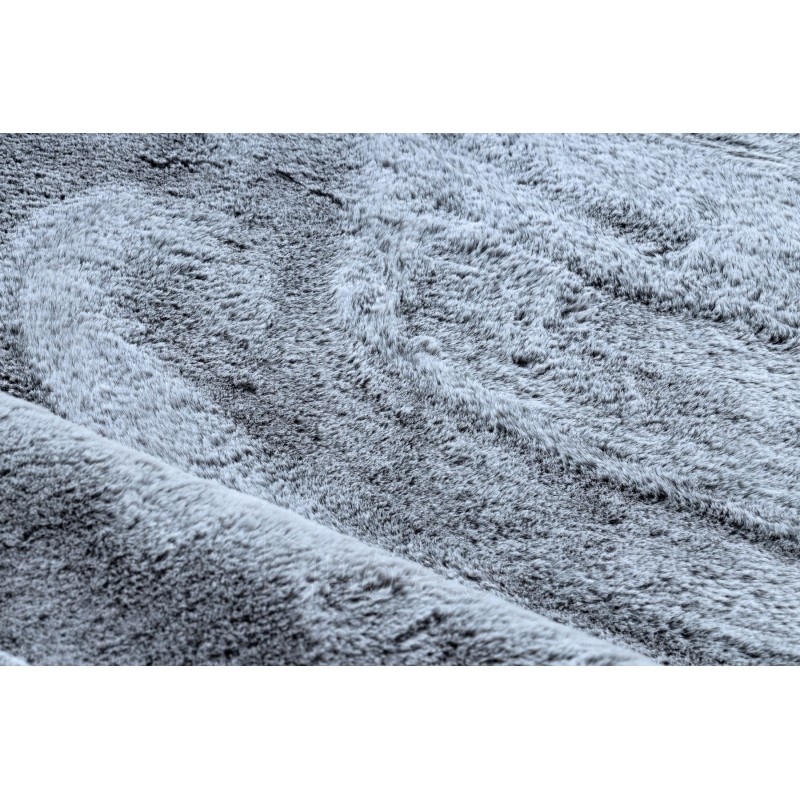 Apvalus pilkas kailio imitacijos kilimas LAPIN | ratas 80 cm paveikslėlis 8 iš 16