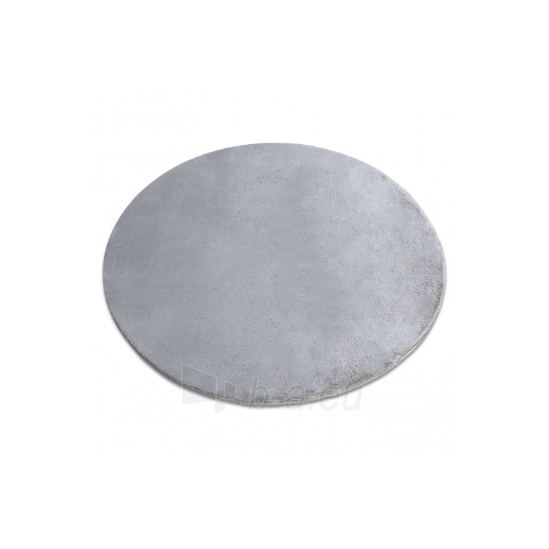Apvalus pilkas kailio imitacijos kilimas POSH | ratas 100 cm paveikslėlis 17 iš 17