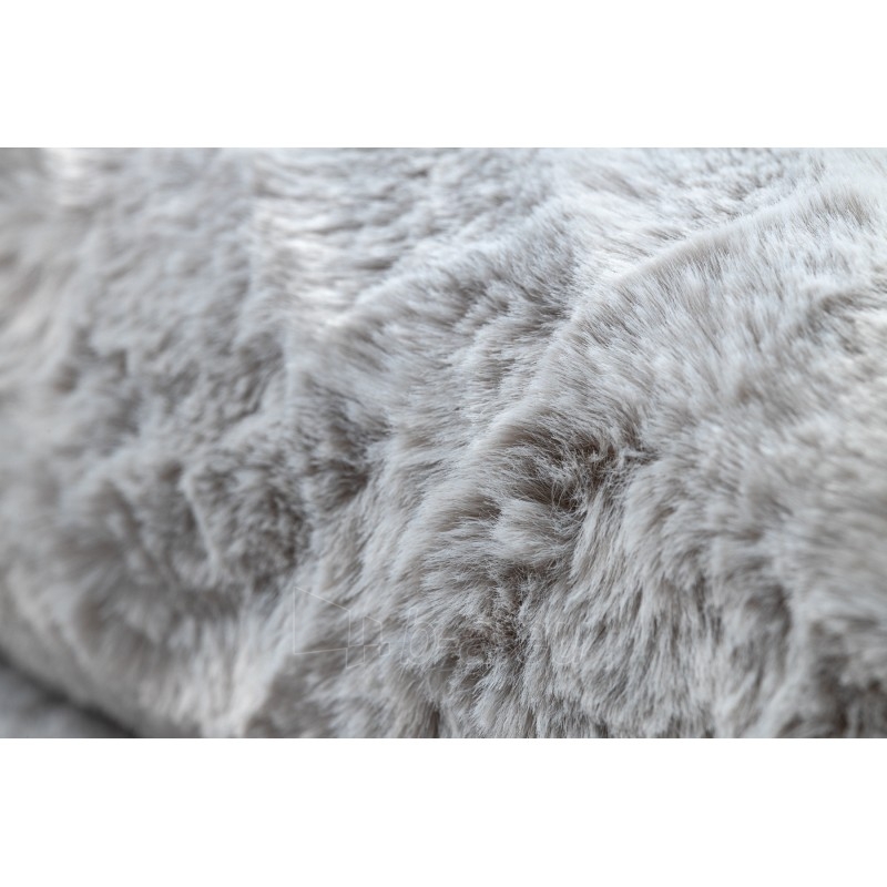 Apvalus pilkas kailio imitacijos kilimas POSH | ratas 60 cm paveikslėlis 15 iš 17