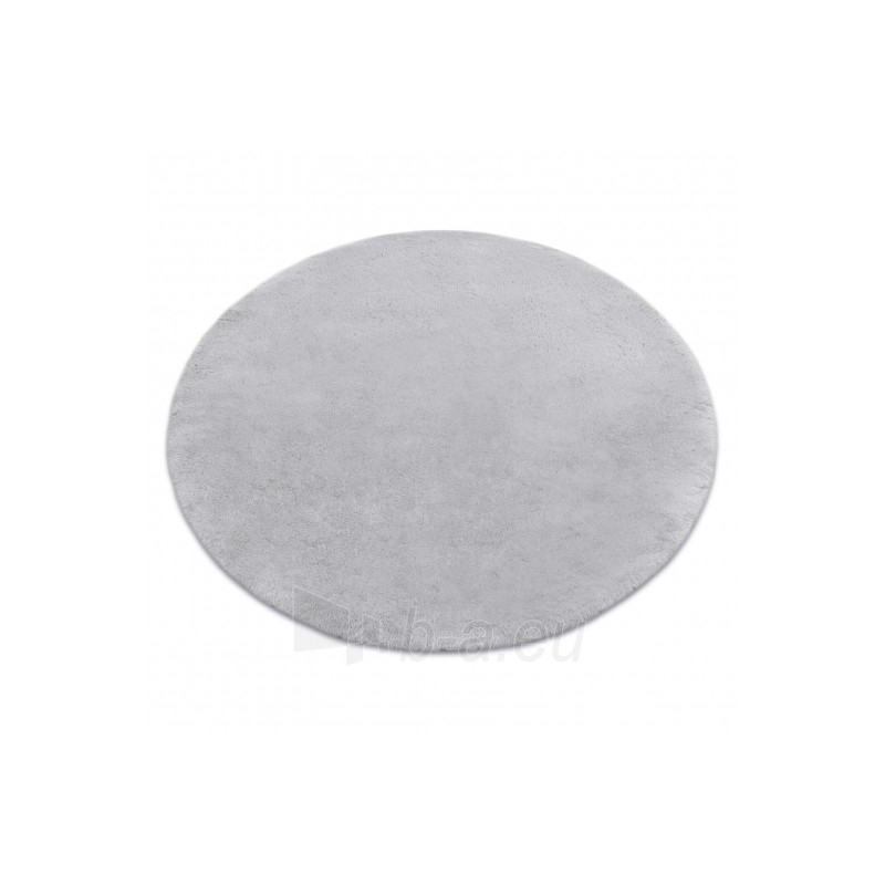 Apvalus pilkas kailio imitacijos kilimas TEDDY | ratas 100 cm paveikslėlis 16 iš 16