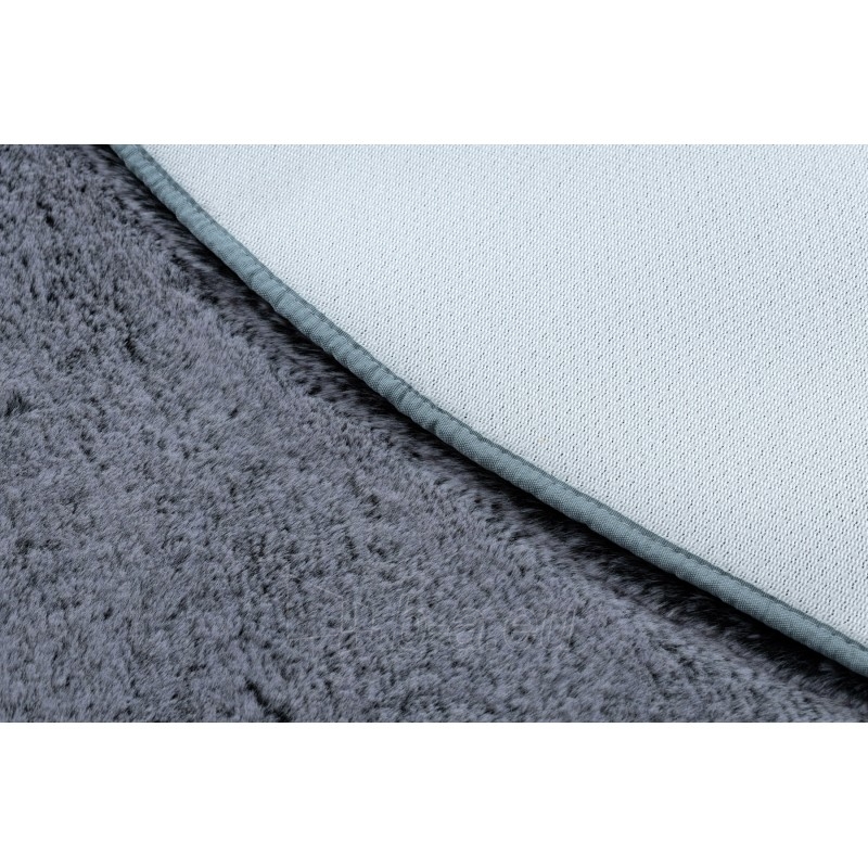 Apvalus pilkos spalvos kailio imitacijos kilimas LAPIN | ratas 60 cm paveikslėlis 15 iš 16
