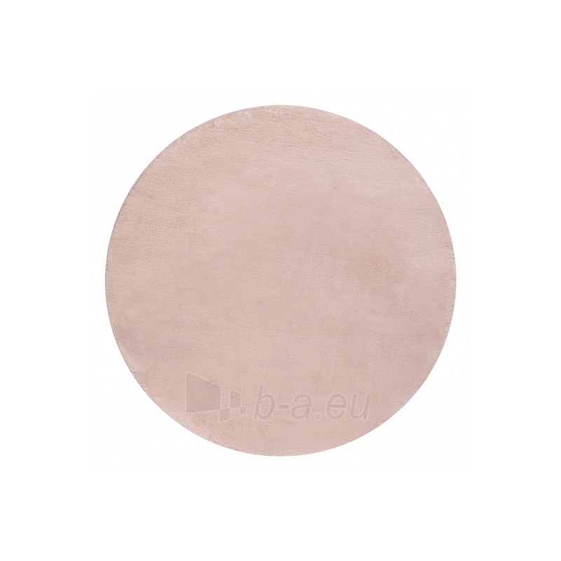 Apvalus rausvas kailio imitacijos kilimas POSH | ratas 100 cm paveikslėlis 3 iš 17