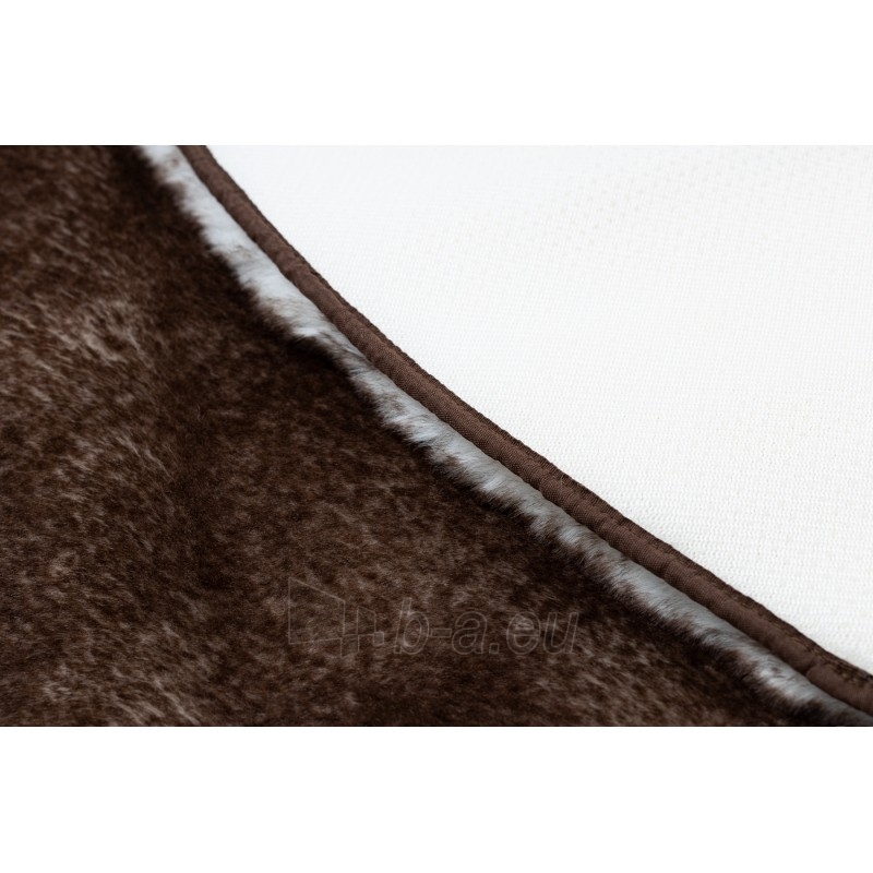 Apvalus rudas kailio imitacijos kilimas LAPIN | ratas 100 cm paveikslėlis 15 iš 16