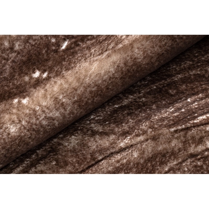 Apvalus rudas kailio imitacijos kilimas LAPIN | ratas 120 cm paveikslėlis 8 iš 16