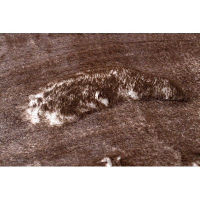 Apvalus rudas kailio imitacijos kilimas LAPIN | ratas 120 cm paveikslėlis 6 iš 16