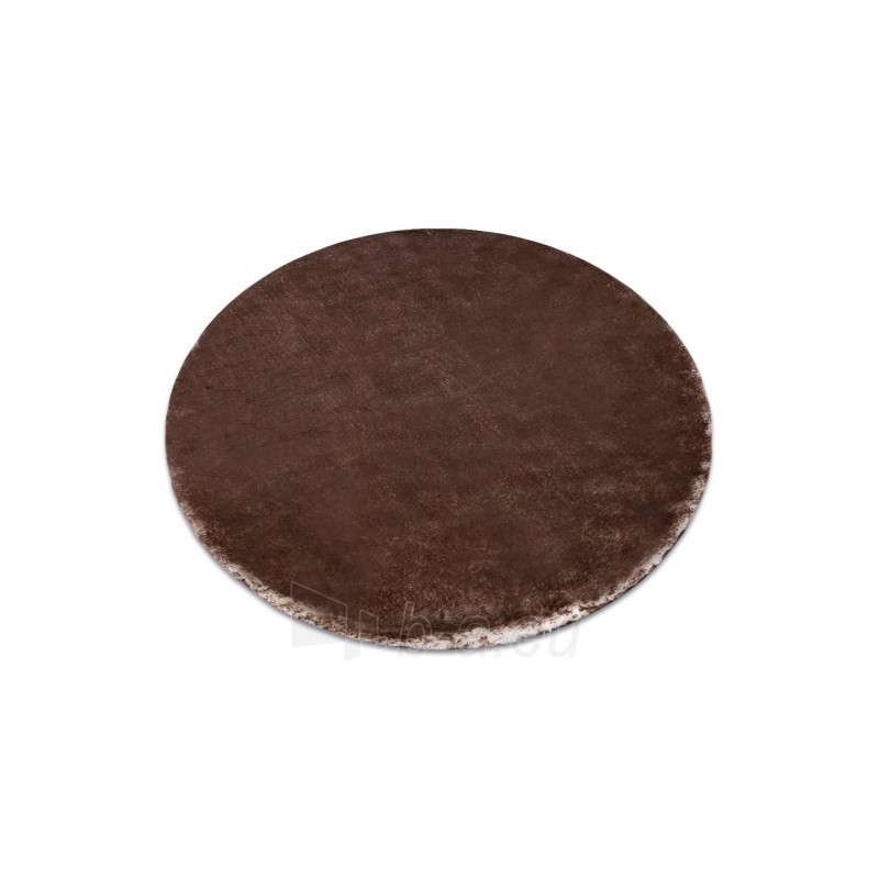 Apvalus rudas kailio imitacijos kilimas LAPIN | ratas 120 cm paveikslėlis 16 iš 16