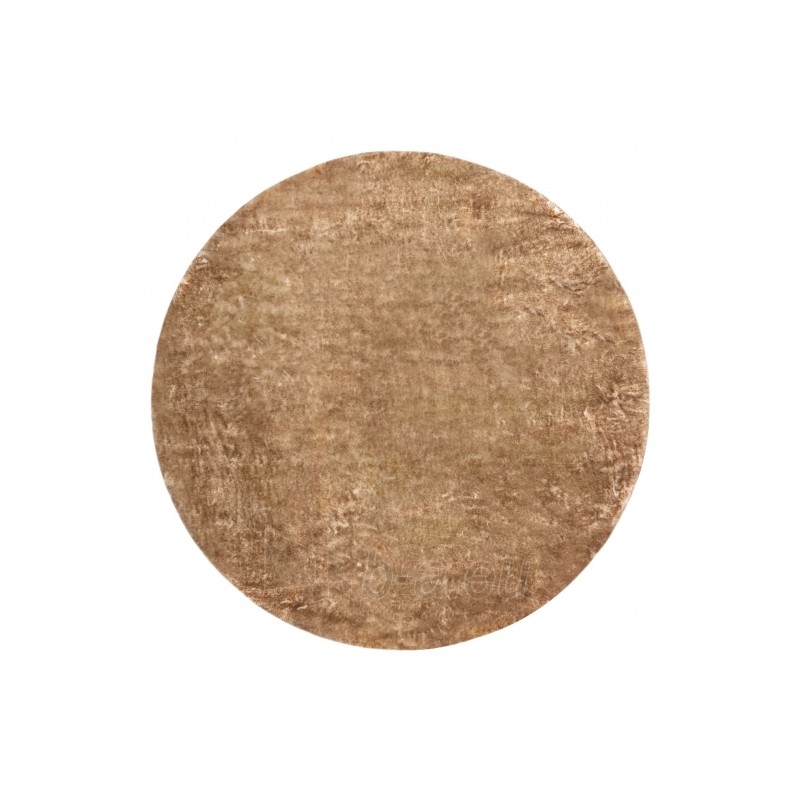 Apvalus rusvas kailio imitacijos kilimas LAPIN | ratas 120 cm paveikslėlis 2 iš 16
