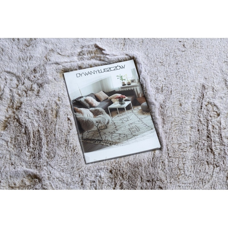 Apvalus smėlio spalvos kilimas LAPIN | ratas 100 cm paveikslėlis 1 iš 16