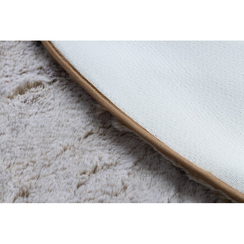 Apvalus smėlio spalvos kilimas LAPIN | ratas 100 cm paveikslėlis 15 iš 16