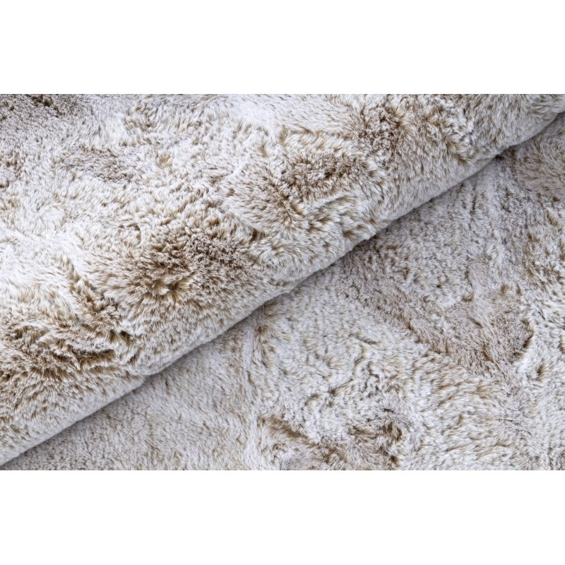 Apvalus smėlio spalvos kilimas LAPIN | ratas 100 cm paveikslėlis 8 iš 16
