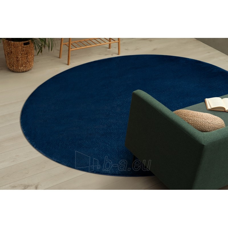 Apvalus tamsiai mėlynas kilimas POSH | ratas 100 cm paveikslėlis 6 iš 17
