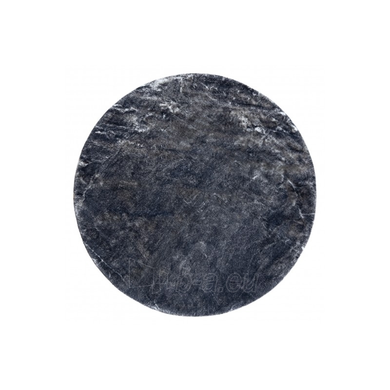 Apvalus tamsiai pilkas kailio imitacijos kilimas LAPIN | ratas 80 cm paveikslėlis 2 iš 16