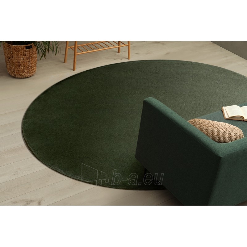 Apvalus žalias kailio imitacijos kilimas POSH | ratas 60 cm paveikslėlis 6 iš 17