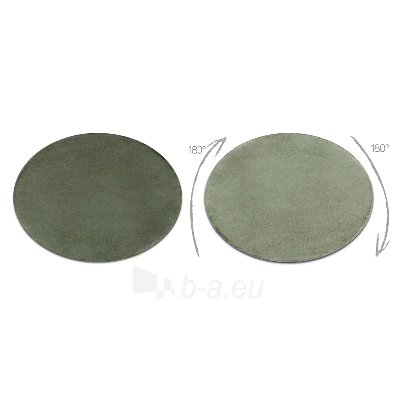 Apvalus žalias kailio imitacijos kilimas POSH | ratas 60 cm paveikslėlis 2 iš 17