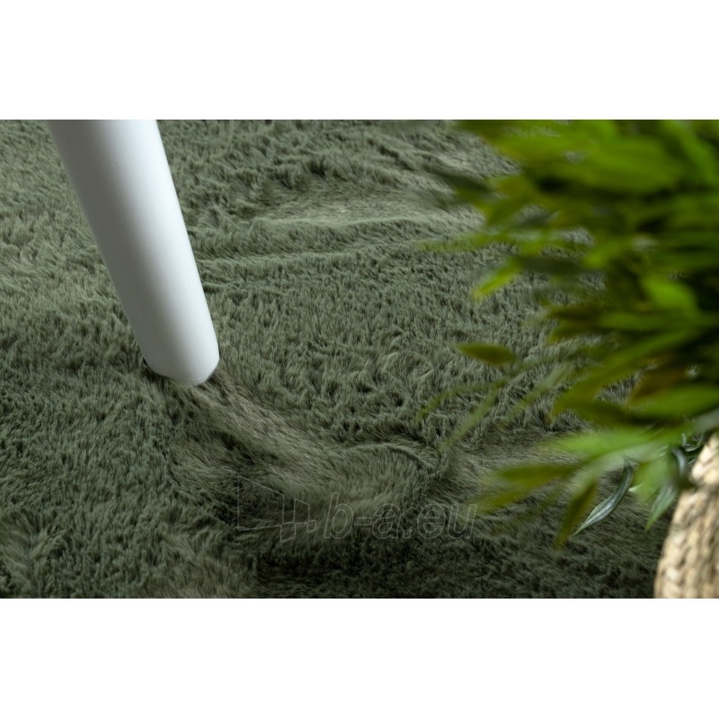 Apvalus žalias kailio imitacijos kilimas POSH | ratas 80 cm paveikslėlis 10 iš 17