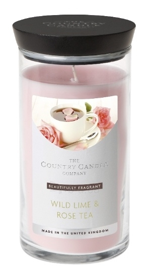 Aromatinė žvakė Country Candle Fragrant Candle in a Glass Doze (Wild Lime & Rose Tea) Tea Rose (Wild Lime & Rose Tea) 630 g paveikslėlis 1 iš 1
