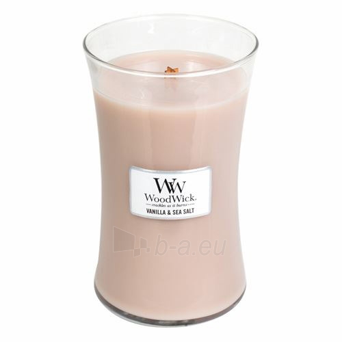 Aromatinė žvakė WoodWick Scented candle vase Vanilla & Sea Salt 609.5 g paveikslėlis 1 iš 1