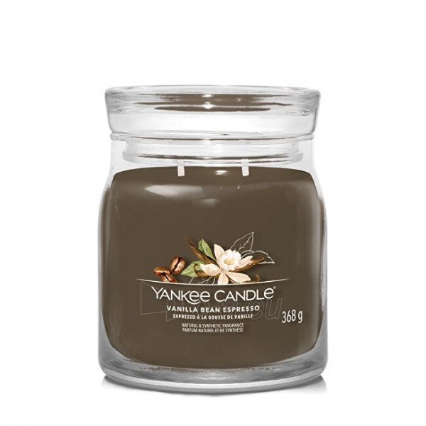 Aromatinė žvakė Yankee Candle Aromatic candle Signature glass medium Vanilla Bean Espresso 368 g paveikslėlis 1 iš 1