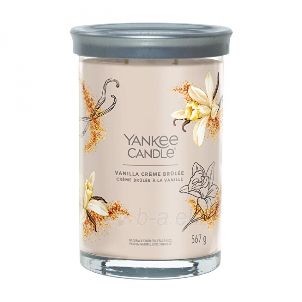 Aromatinė žvakė Yankee Candle Aromatic candle Signature tumbler large Vanilla Creme Brulée 567 g paveikslėlis 1 iš 1