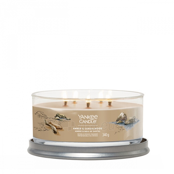 Aromatinė žvakė Yankee Candle Aromatic candle Signature tumbler medium Amber & Sandalwood 340 g paveikslėlis 2 iš 2