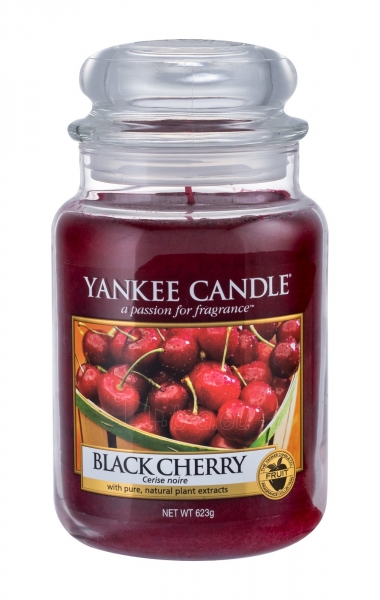 Aromatinė žvakė Yankee Candle Black Cherry Scented Candle 623g paveikslėlis 1 iš 1