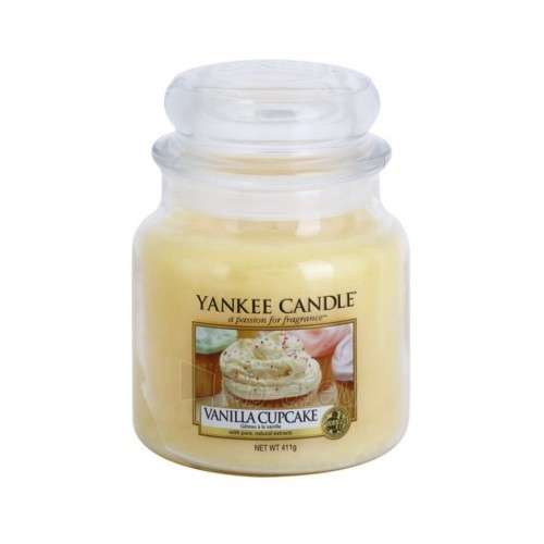 Aromatinė žvakė Yankee Candle Fragrant Candle Classic Medium Vanilla Cupcake (Vanilla Cupcake) 411 g paveikslėlis 1 iš 1