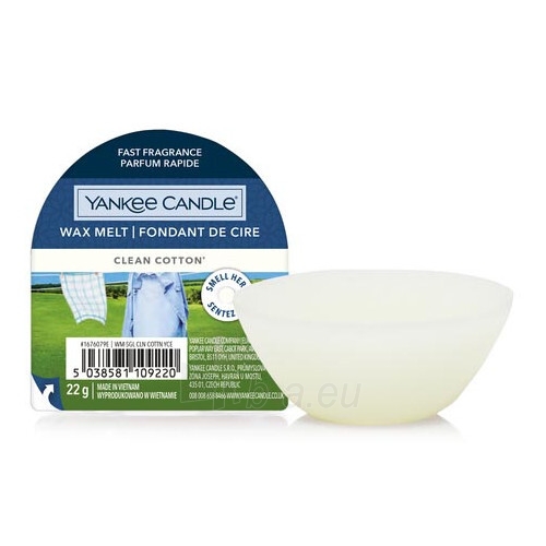 Aromatinė žvakė Yankee Candle Fragrant Wax to Aromalamp (Clean Cotton) 22 g paveikslėlis 2 iš 2