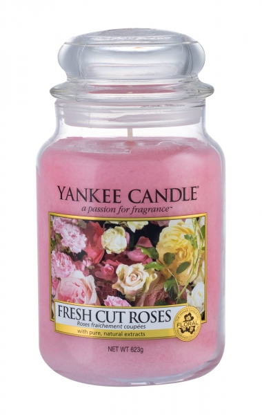 Aromatinė žvakė Yankee Candle Fresh Cut Roses Scented Candle 623g paveikslėlis 1 iš 1