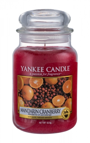Aromatinė žvakė Yankee Candle Mandarin Cranberry Scented Candle 623g paveikslėlis 1 iš 1