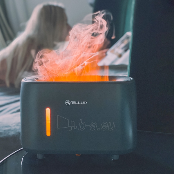 Aromatizatorius Tellur Flame aroma diffuser 240ml, 12 hours, remote control, grey paveikslėlis 6 iš 8