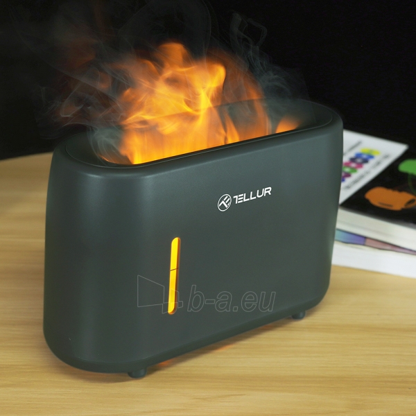 Aromatizatorius Tellur Flame aroma diffuser 240ml, 12 hours, remote control, grey paveikslėlis 8 iš 8
