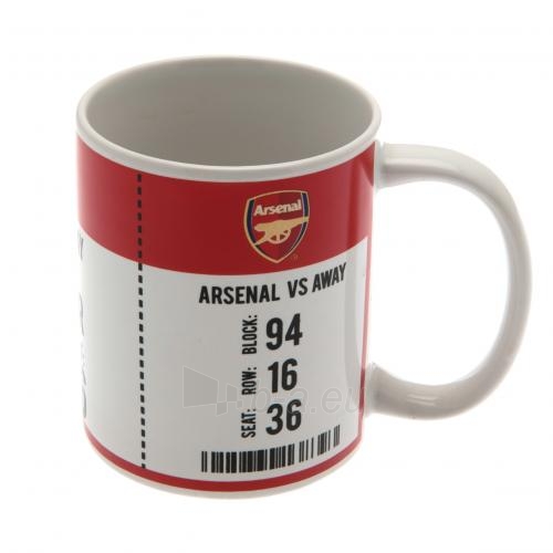 Arsenal F.C. puodelis (Baltas su logotipu) paveikslėlis 2 iš 7