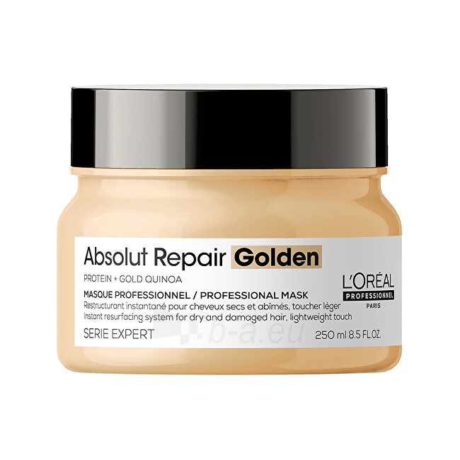 Atstatanti plaukų kaukė L´Oréal Professionnel Serie Expert Absolut Repair Gold Quinoa + Protein Regenerating Mask for Damaged Fine Hair ( Gold en Masque) - 250 ml paveikslėlis 1 iš 6