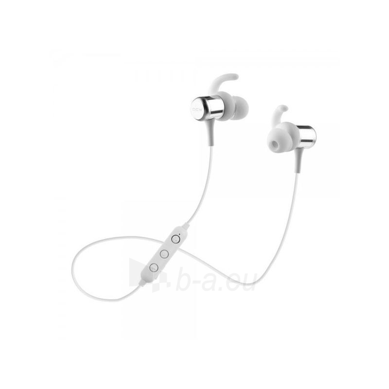 Ausinės QCY M1c Magnetic Bluetooth Earphones white (QCY-M1c) paveikslėlis 1 iš 4