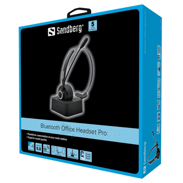 Ausinės Sandberg 126-06 Bluetooth Office Headset Pro paveikslėlis 2 iš 2